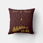 聖降誕祭、イエスの誕生 クッション (裏面)