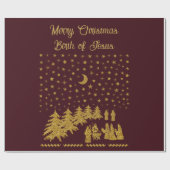 聖降誕祭、イエスの誕生 ラッピングペーパー (フラット)