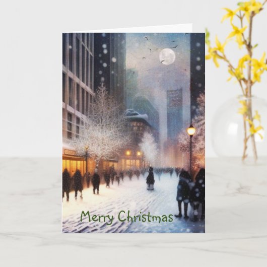 聖降誕祭 カード (黄色い花)