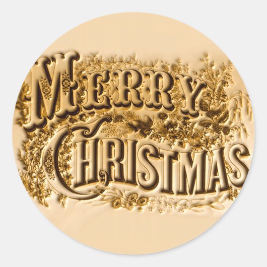 聖降誕祭 ラウンドシール (正面)