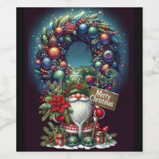 聖降誕祭 ワインラベル (シングルラベル)