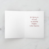 **聖降誕祭**愛を持って妻にメリークリスマス カード (内部)