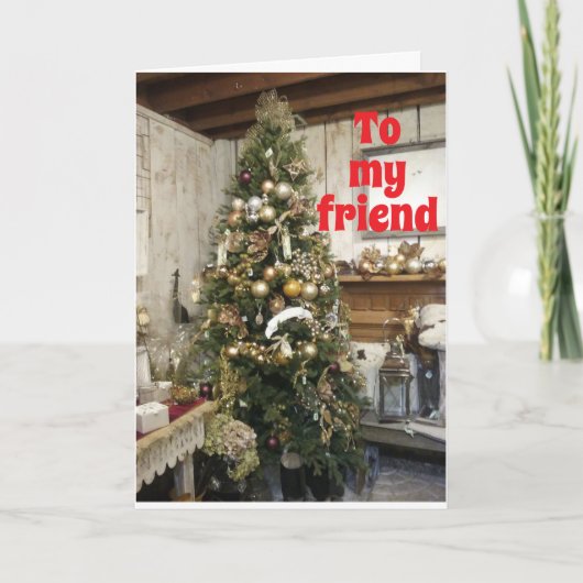 **聖降誕祭**「特別な友達」へ シーズンカード (正面)