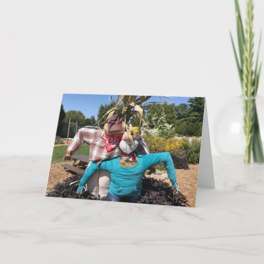 **聖降誕祭**米国**かかし** カード (正面)