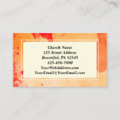 聖霊あなたの歓迎ここ教会フライヤー 名刺 (裏面)