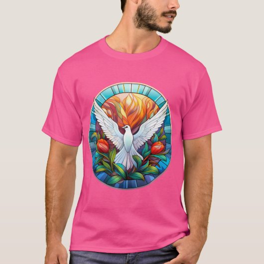 聖霊がイエスを賛美する汚れによって行われる Tシャツ (正面)