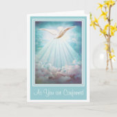 聖霊が雲の光を確認 カード (黄色い花)