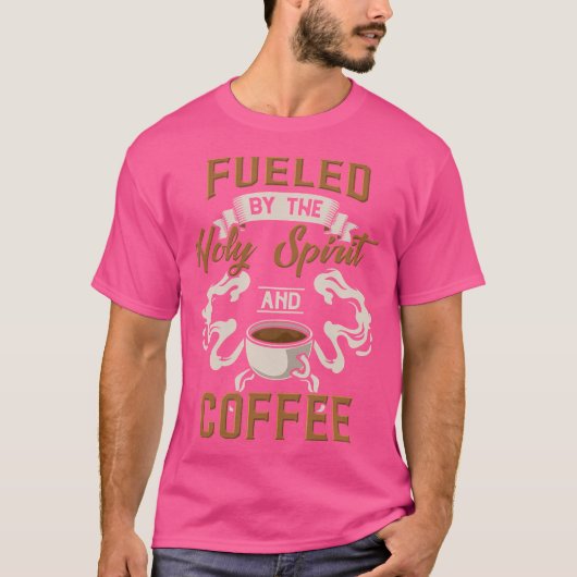 聖霊とコーヒーで沸き立つ Tシャツ (正面)