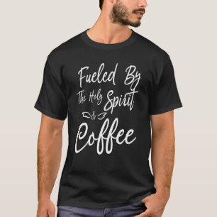 聖霊とコーヒーアパレルの汗で煽られる Tシャツ