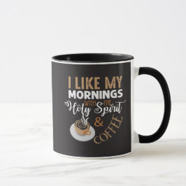 聖霊とコーヒー信仰を持つ朝 マグカップ