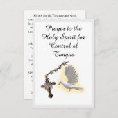 聖霊による言語制御祈りの言葉カード エンクロージャーカード (正面/裏面)