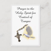 聖霊による言語制御祈りの言葉カード エンクロージャーカード (正面)