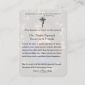 聖霊のためのカトリック祈りの言葉ヴァージンメアリー プレイスカード (裏面)