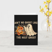 聖霊のような幽霊はいない - 面白いハロウィン カード (黄色い花)