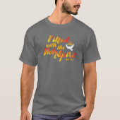 聖霊のペンテコストの日曜の火で満たされる Tシャツ (正面)