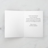 聖霊の五旬節の火が黒に鳩 カード (内部)