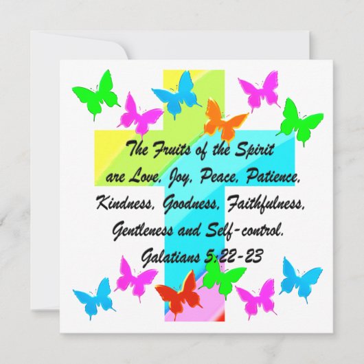 聖霊の実キリスト教 招待状 (正面)