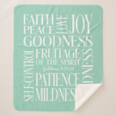 聖霊の実 ガラテヤ5 シェルパ ブランケット (正面)