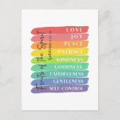 聖霊の実 ガラテヤ 5:22-23 ポストカード (正面)