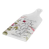 聖霊の実 ピンクの花 カッティングボード (角)