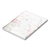 聖霊の実 ピンクの花 ノートパッド (回転)