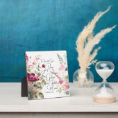 聖霊の実 ピンクの花 フォトプラーク (インサイチュ)