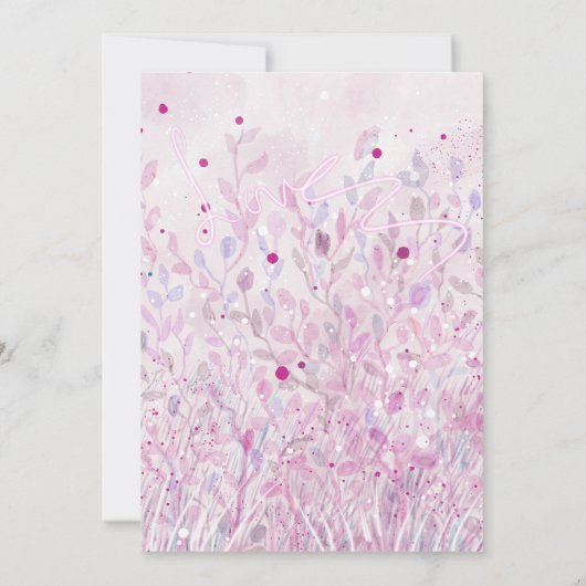 聖霊の実 愛のステーショナリーカード 招待状 (裏面)