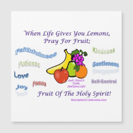 聖霊の果実を思い出させる甘い出来事 (正面)