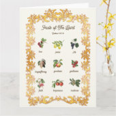 聖霊の果実聖なる書物、 経典聖句 カード (黄色い花)