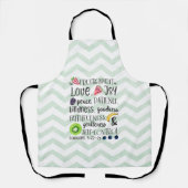 聖霊の果実聖書のタイポグラフィ エプロン (正面)