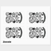 聖霊の果実 – クリスチャン 長方形シール (シート)