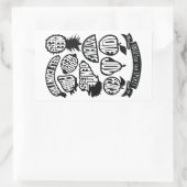 聖霊の果実 – クリスチャン 長方形シール (バッグ)