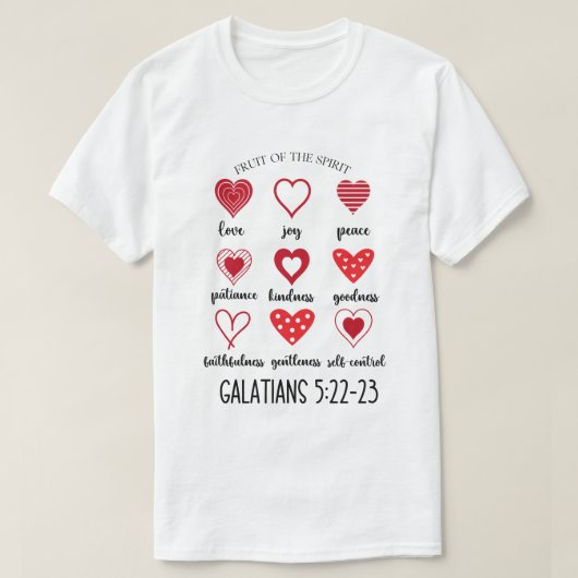 聖霊の果実，愛，喜び，平和2024 Tシャツ (デザイン正面)