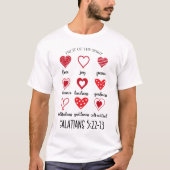 聖霊の果実，愛，喜び，平和2024 Tシャツ (正面)