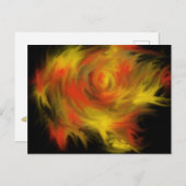 聖霊の火キリスト教の礼拝芸術絵を描の ポストカード (正面/裏面)