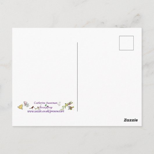 聖霊の火キリスト教の礼拝芸術絵を描の ポストカード (裏面)