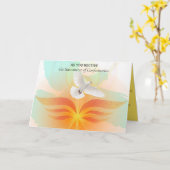 聖霊の聖餐式の編集可能 カード (黄色い花)