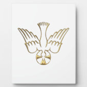 聖霊の象徴の黄金の降下 フォトプラーク (正面)