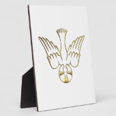 聖霊の象徴の黄金の降下 フォトプラーク (側面)