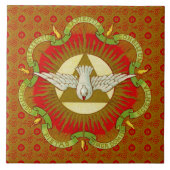 聖霊の贈り物(BK 026)セラミックタイル2 タイル (正面)