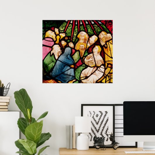 聖霊の降下， c.1400 ポスター (ホームオフィス)