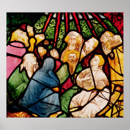 聖霊の降下， c.1400 ポスター (正面)