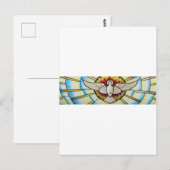 聖霊の鳩のステンドグラス ポストカード (正面/裏面)