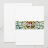 聖霊の鳩のステンドグラス 招待状 (正面/裏面)