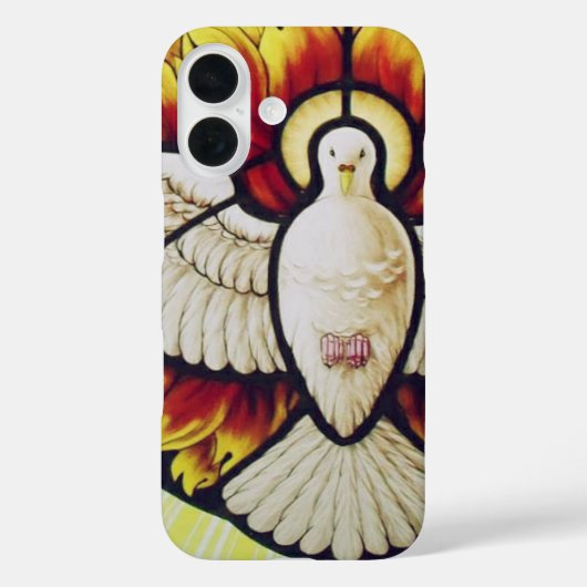 聖霊の鳩のステンドグラス Case-Mate iPhoneケース (裏面)