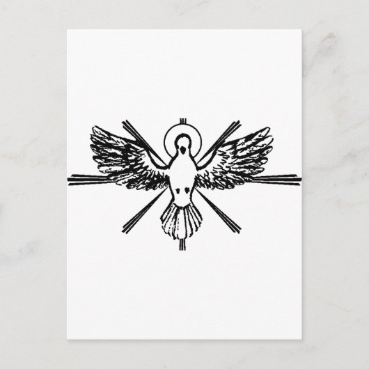 聖霊の鳩の姿 ポストカード (正面)