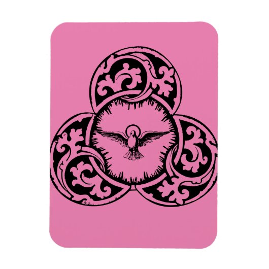 聖霊の鳩 キリスト教のシンボル マグネット (縦)