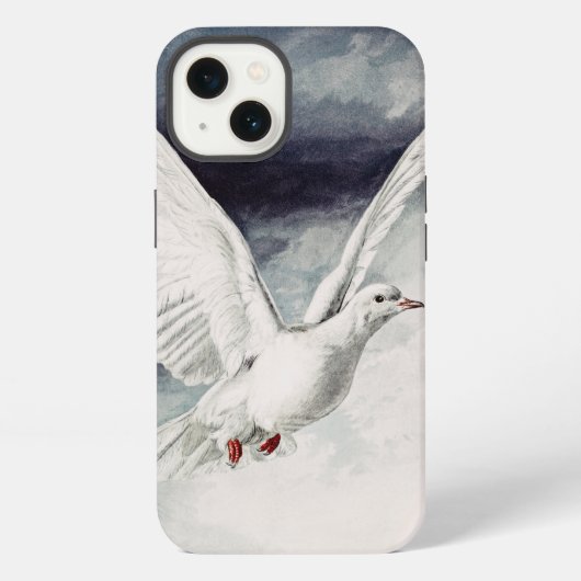 聖霊の鳩 確認式と平和 iPhoneケース (裏面)