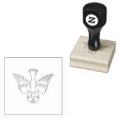 聖霊の黄金の3-Dルック降下 ラバースタンプ (押印)