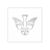 聖霊の黄金の3-Dルック降下 ラバースタンプ (インプリント)